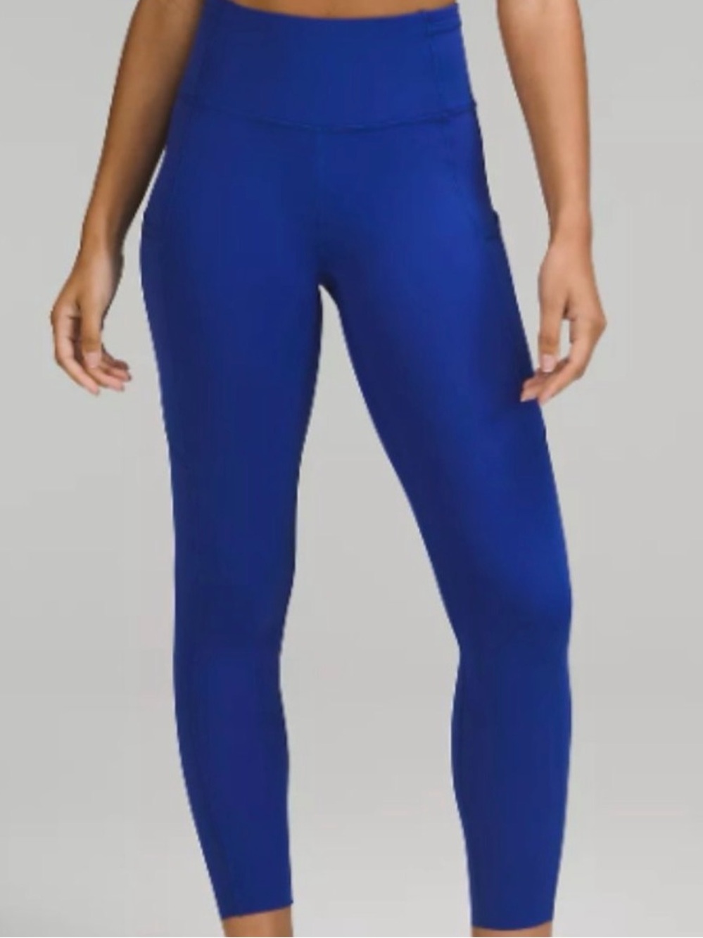 LULULEMON FAST AND FREE TIGHT II 25" *NON-REFLECTIVE NULUX, LARKSPUR SIZE 6